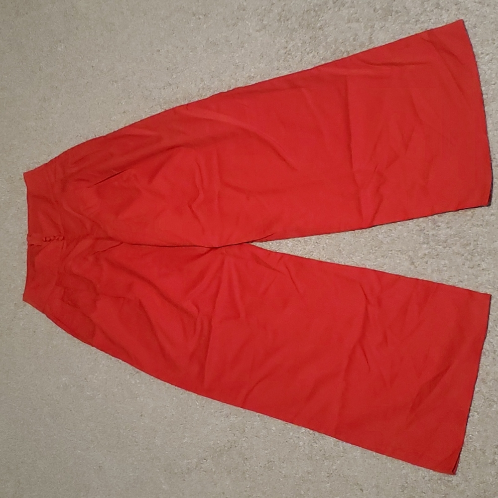 Shein red dress pants size XS